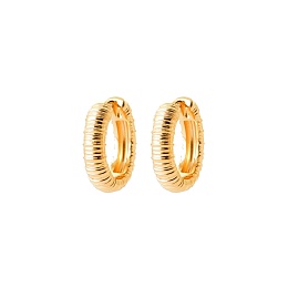 LOOPPLATEDEARRINGS 18 KT GOLD