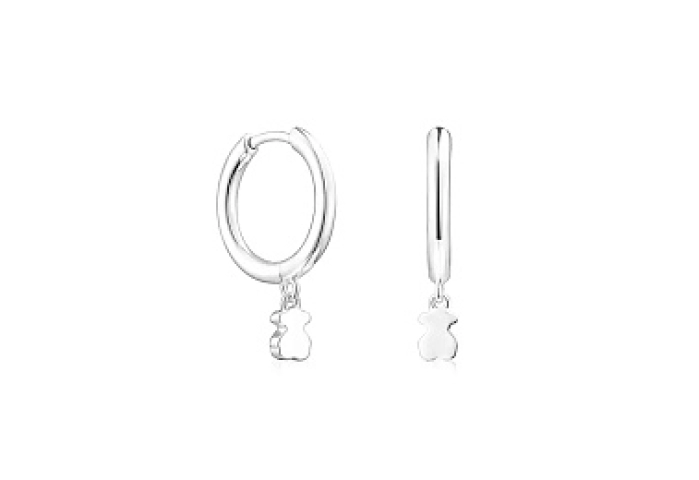 SILVER HOOP EARRINGS 15MM