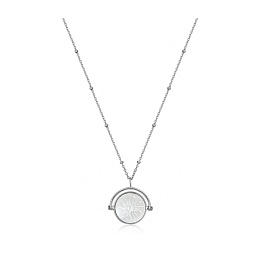 Sunbeam Emblem Silver Necklace