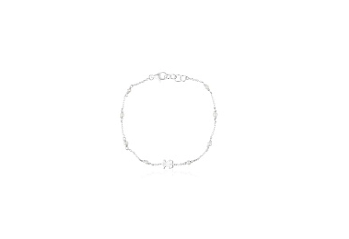 SILVER BRACELET CULTURED PEARLS 6MM