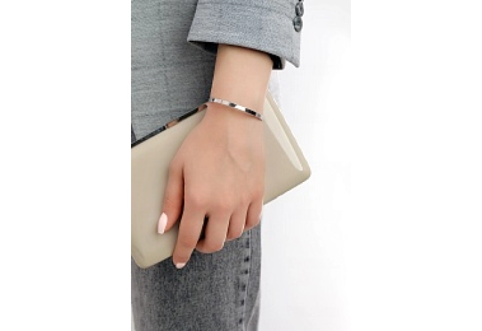 BANGLE SILVER 925 RHODIUM PLATED 