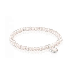 SILVER BRACELET CULTURED PEARL MOP