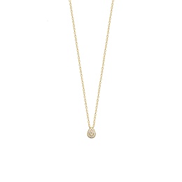 NECKLACE 18 KT GOLD PLATED CZ /97326645