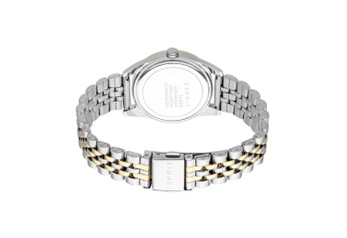ESPRIT Women Watch, Two Tone Silver & Gold Color Case, White MOP Dial, Two Tone Silver & Gold Color 