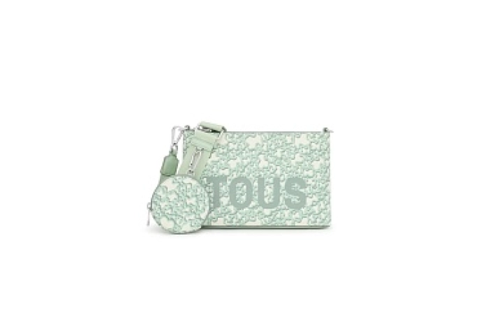 PVC.PU.COT,HANDBAG FLAT K M EVOL MINT