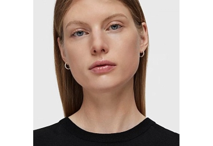 SILVER HOOP EARRINGS BASICS 10MM