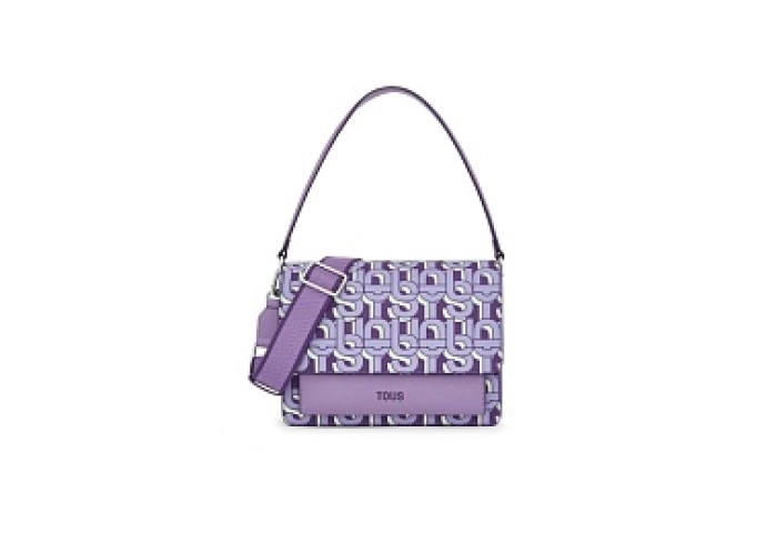 PVC.PU.COT,HANDBAG M. T MANIFESTO MAUVE