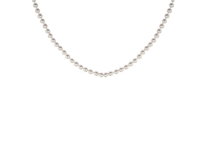 NECKLACEPEARL IMIT.18 KT GOLD PLATED