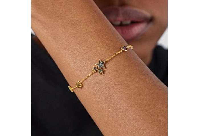 SILVER GOLD PLATED BRACEL. RUBY SAPP.GEM
