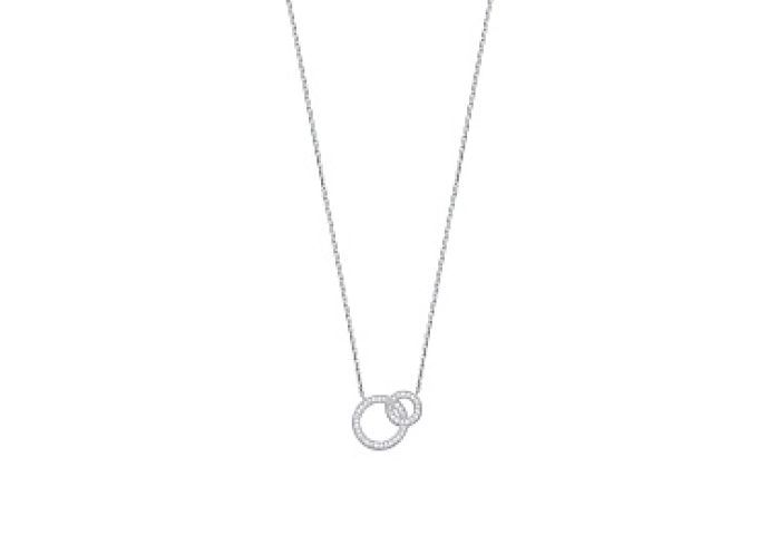 NECKLACERHODIUMCZ PLATEDSILVERMICROSET925