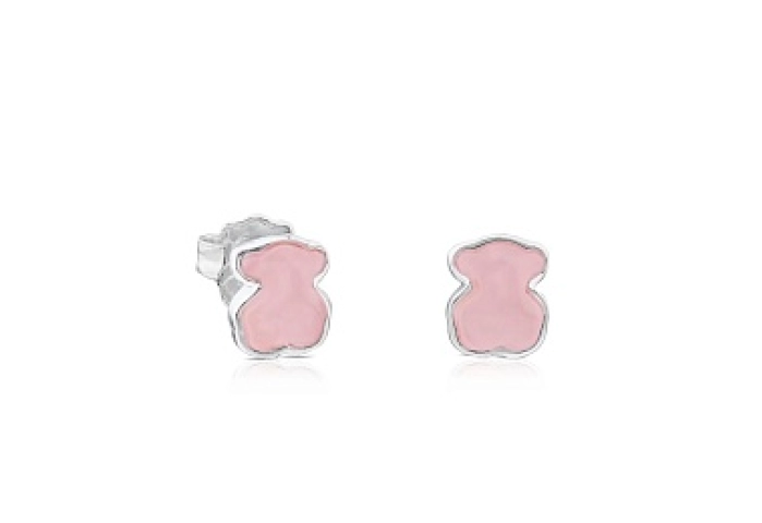 SILVER EARRINGS 9MM QUARTZ GEMS