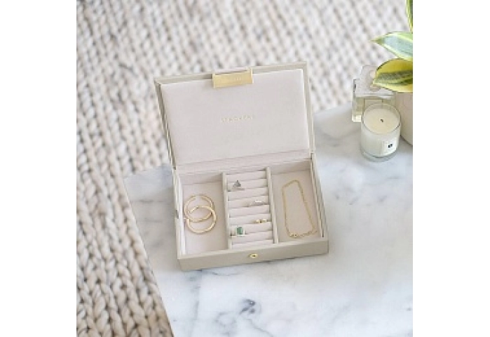 OATMEAL MINI JEWELLERY BOX LID