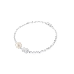 SILVER BRACELET CULTURED PEARL 7,50-8MM