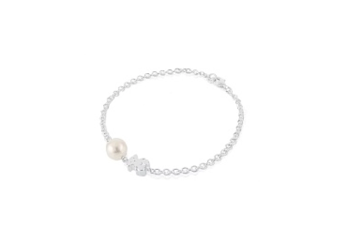 SILVER BRACELET CULTURED PEARL 7,50-8MM