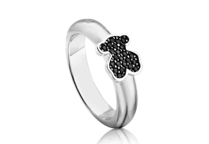 SILVER RING 0,15CT SPINELS N14