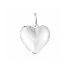 SILVER GOLD PLATED PENDANT HEART 15MM