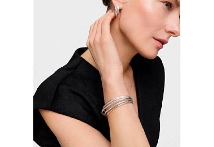 SILVER 5 BAND BANGLE