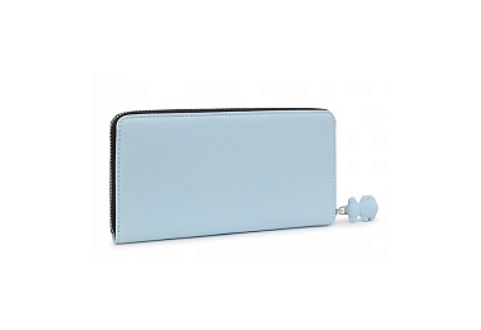PU.COT,WALLET M.T LA RUE NEW LIGHT BLUE