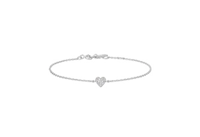 Silver Sweetheart Pavé Bracelet