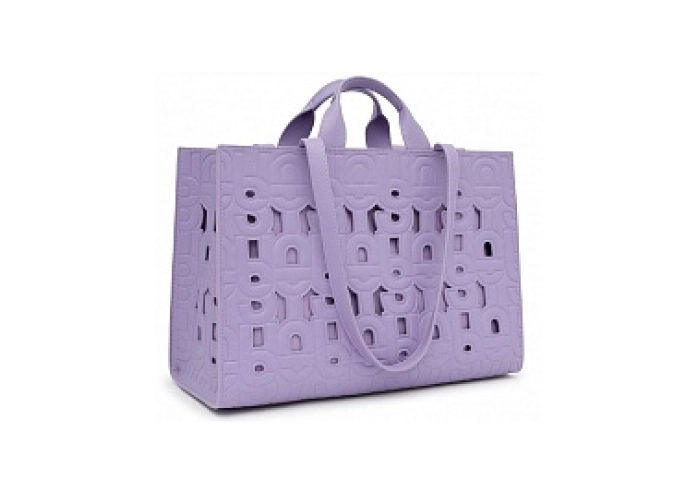 PU.POL,SHOPPER XL. T MANIF CUT PURPLE O