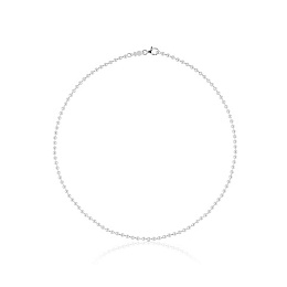 SILVER CHOCKER, BALL 3MM 45CM