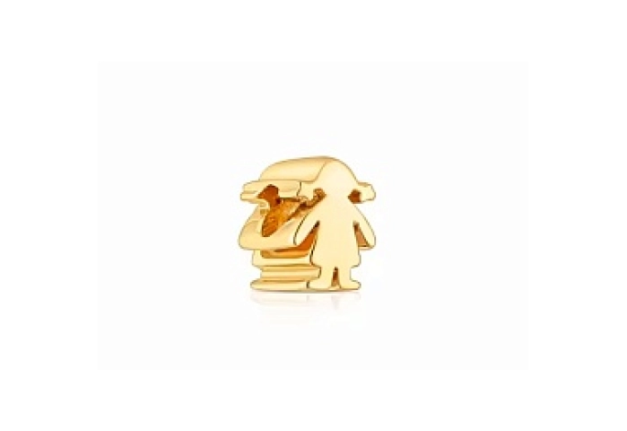 SILVER GOLD PLATED PENDANT GIRL