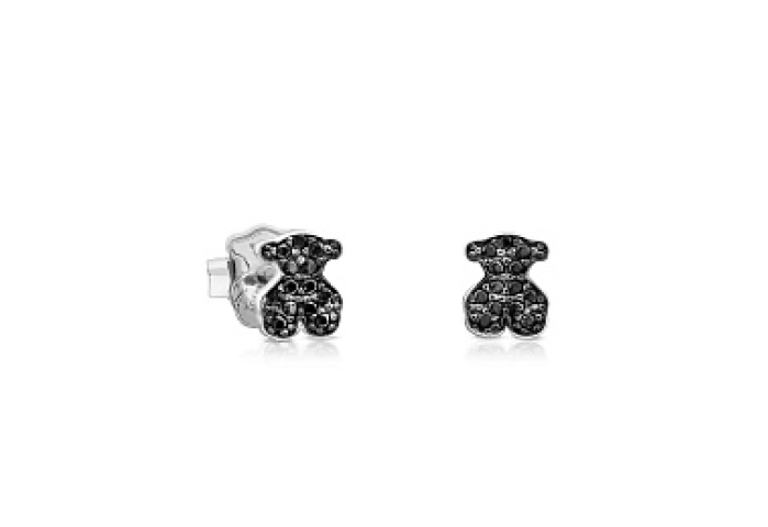 SILVER EARRINGS 7.5MM SPINELS