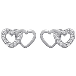 EARRINGSRHODIUM PLATEDSILVER CZ925