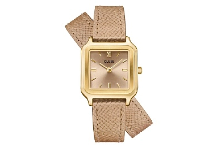 Gracieuse Petite Watch Double Leather, Rugby Tan, 