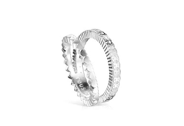 SILVER RING DOUBLE N12
