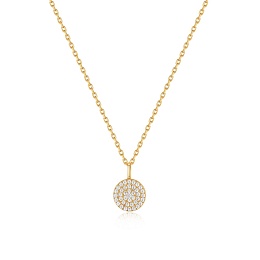 Glam Disc Pendant Necklace