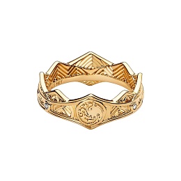 Game of Thrones Targaryen Crown 14k gold-plated ri