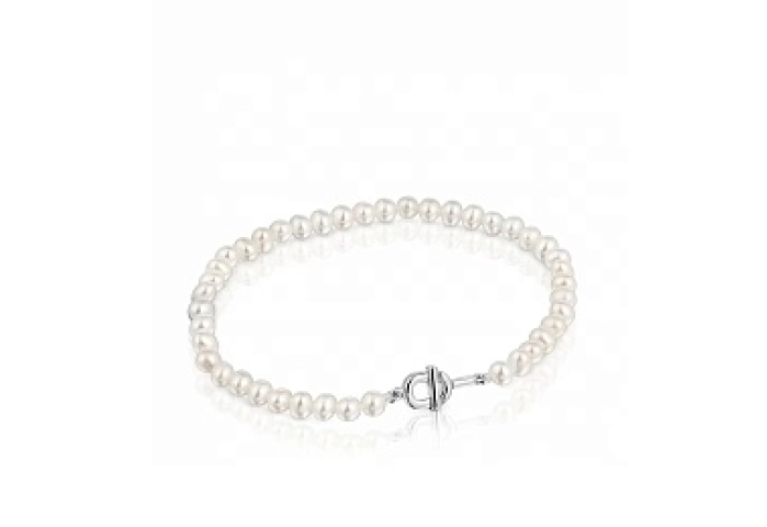 SILVER BRACELET CULTURED PEARL