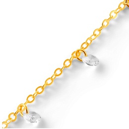 BRACELETCZ 18 KT GOLD PLATED