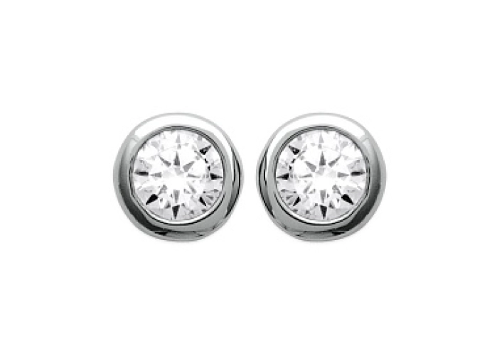EARRINGSRHODIUM PLATEDSILVER CZ925
