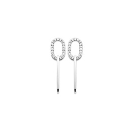 EARRINGSRHODIUM PLATEDSILVER CZ925