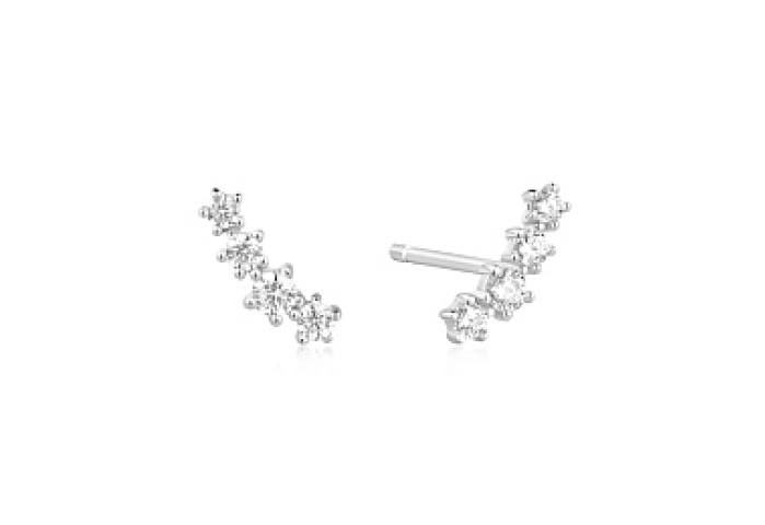 Silver Sparkle Climber Studs