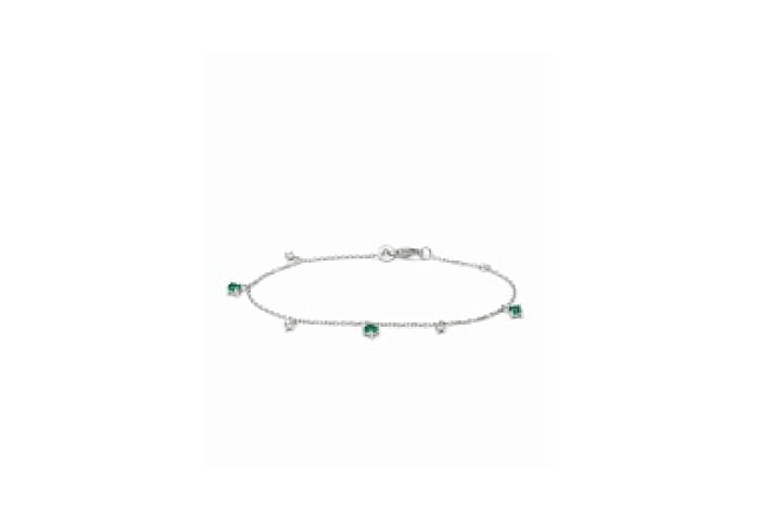BRACELETRHODIUMSYNTH.STONEPLATEDSILVER CZ925
