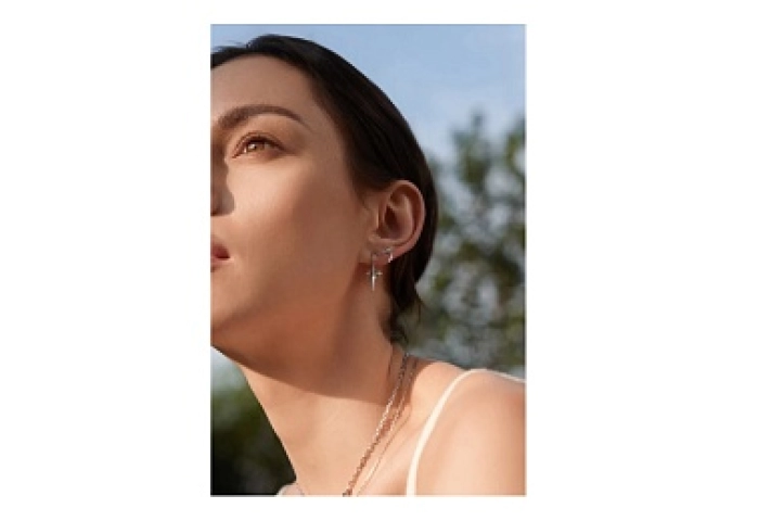 Silver Point Stud Earrings