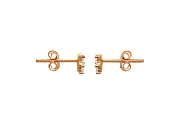 EARRINGSCZ 18 KT GOLD PLATED