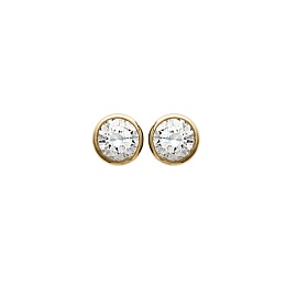 EARRINGSCZ 18 KT GOLD PLATED