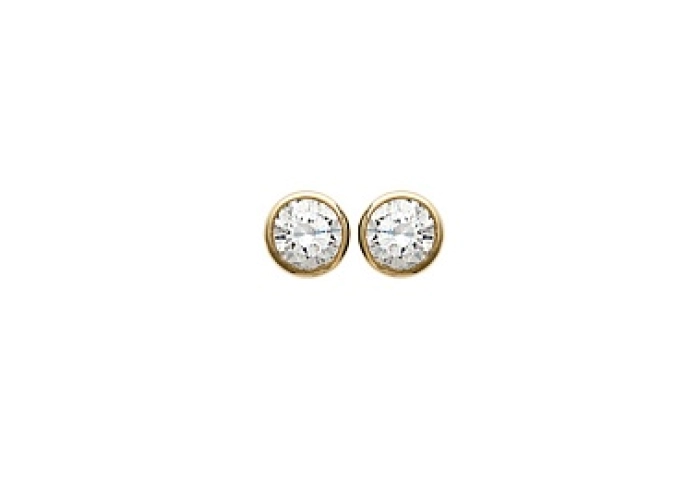 EARRINGSCZ 18 KT GOLD PLATED