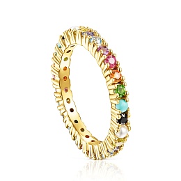 SILVER GOLD PLATED RING TREATE RUBY GEMS