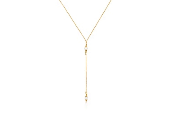SILVER GOLD PLATED CHOKER PEARL BAND 80MM