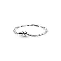 Multi snake chain sterling silver bracelet /599338C00-16