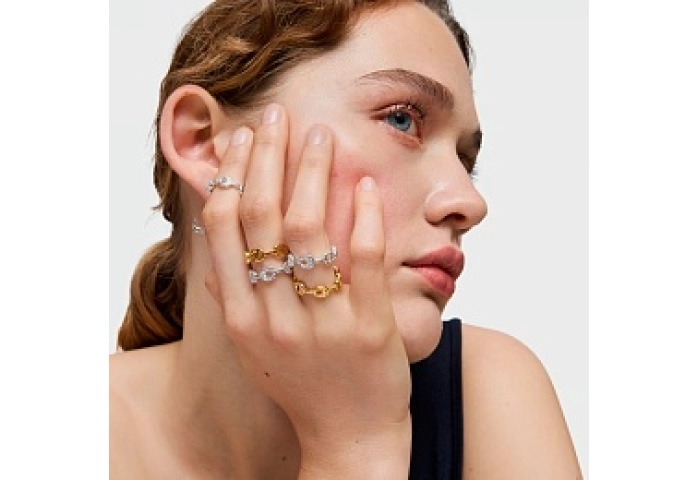 SILVER RING CHAIN TO N14
