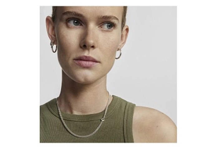 SILVER CHOKER 42CM