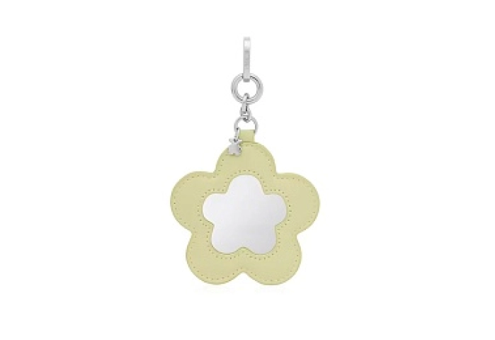 LAT.POLIMET.ZN.PU,KEYCHAIN M MOTIF GREEN