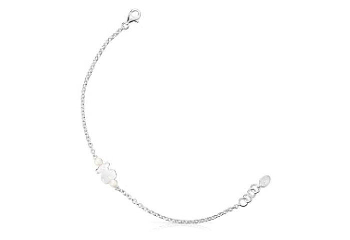 SILVER BRACELET 9MM CULT.PEARL