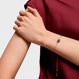SILVER GOLDPLATED BRAC.LGG ESMERALDA